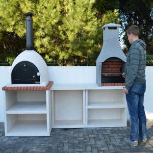 Xclusive Decor - Napoli Outdoor Kitchen - BBQ and Wood Fired Pizza Oven