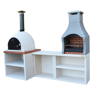 Xclusive Decor - Napoli Outdoor Kitchen - BBQ and Wood Fired Pizza Oven