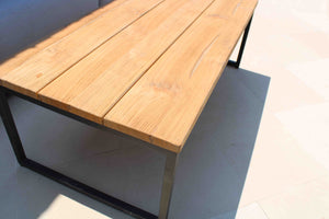 Skyline Design - Windsor - Carbon 5 Seat Outdoor Lounge Set with Teak Nautic Coffee Table