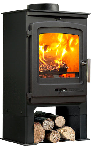 Portway - P1 Contemporary with Low Legs - 4.9kW Multifuel Stove