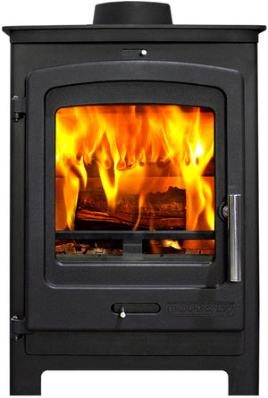 Portway - P1 Contemporary - 4.9kW Multifuel Stove cutout