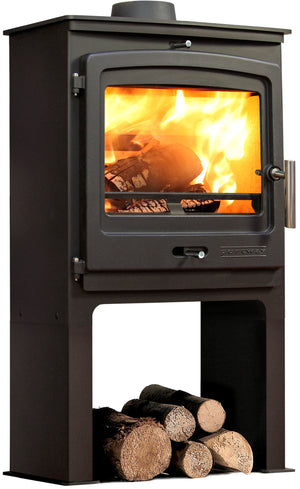 Portway - P2 Contemporary with High Legs - 8kW Multifuel Stove