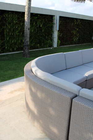 Skyline Design - Pacific -  9 Seat Outdoor Lounge Set with Ottoman and Side Tables
