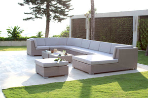 Skyline Design - Pacific -  7 Seat Outdoor Lounge Set with Ottoman and Coffee Tables