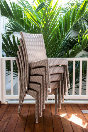 Skyline Design - Palos -  4 Seat Outdoor Dining Set with Tivoli Bistro Table
