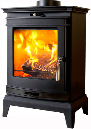 Portway - Rochester 5 - 4.9kW Multifuel Stove with Black Door Strip cutout