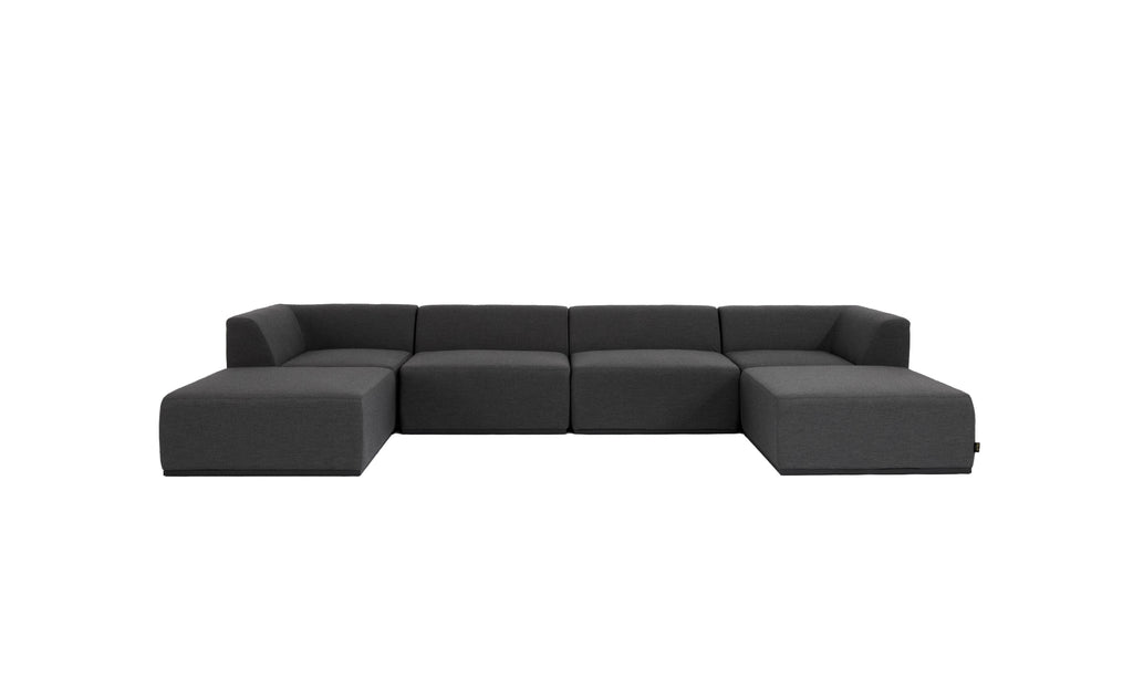 Blinde Design Relax Modular 6 U-Chaise Sectional Sooty