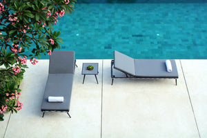Skyline Design - Serpent - 2 Seat Sun Lounger Set with Side Table