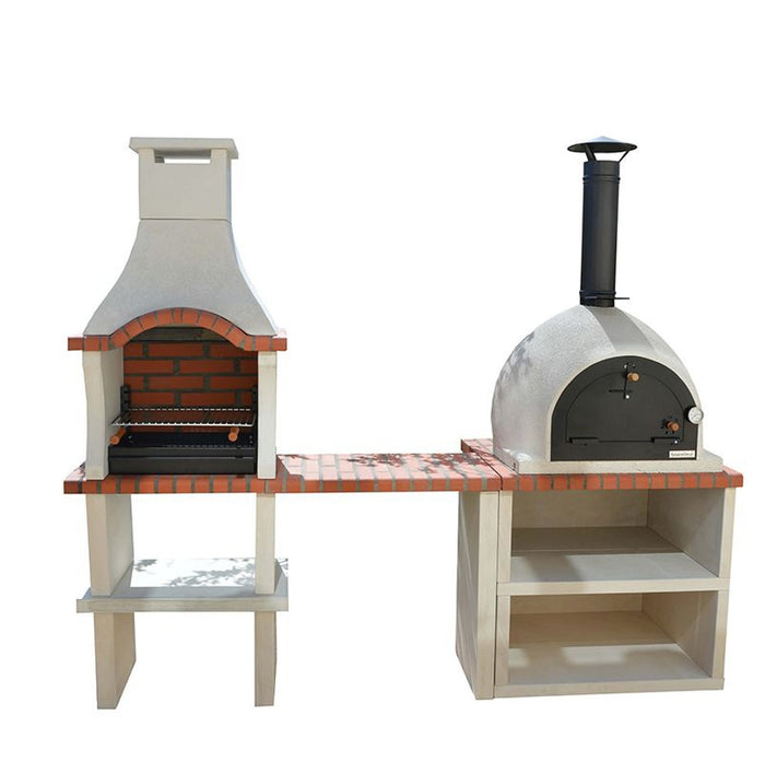 Xclusive Decor - Springfield Outdoor Kitchen Pizza Oven & BBQ Grill