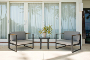 Skyline Design - Taymar - 2 Seat Balcony Set With Horizon Side Table