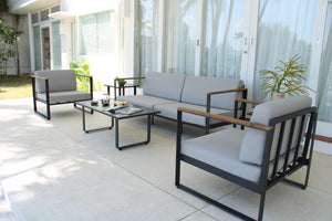 Skyline Design - Taymar - 4 Seat Outdoor Lounge Set With Horizon Coffee Table And Side Tables
