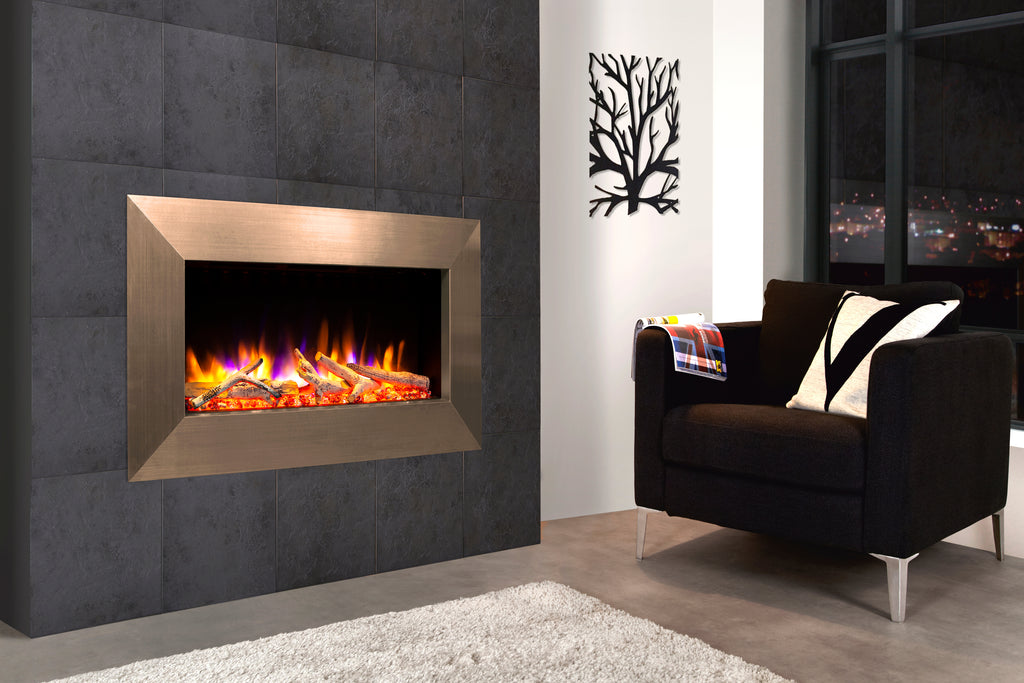Celsi - Ultiflame Fires -  VR Instinct 33" Champagne Wall Inset Electric Fire