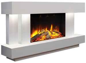 Celsi - Ultiflame VR Toronto S-600 Illumia - Smooth White Freestanding Suite