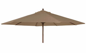 Alexander Rose - Parasols Hardwood 2.7m Round Pulley Parasol with Night Cover