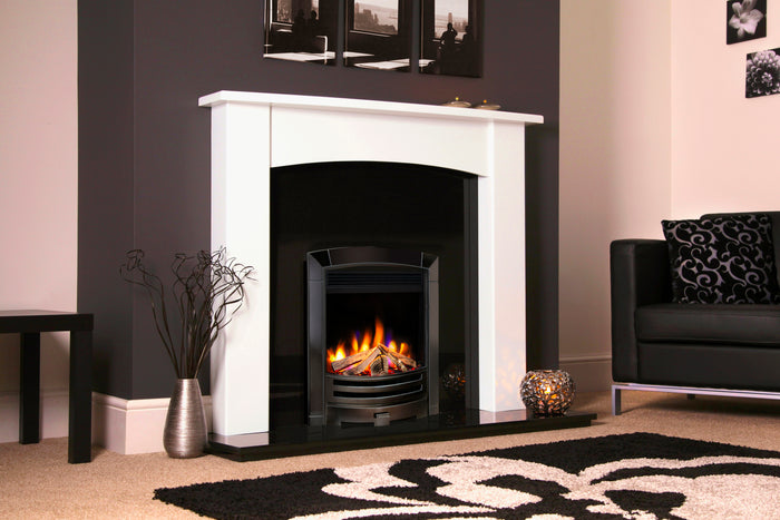 Celsi - Ultiflame Fires - VR Decadence Black Nickel Hearth Mounted Electric Fire