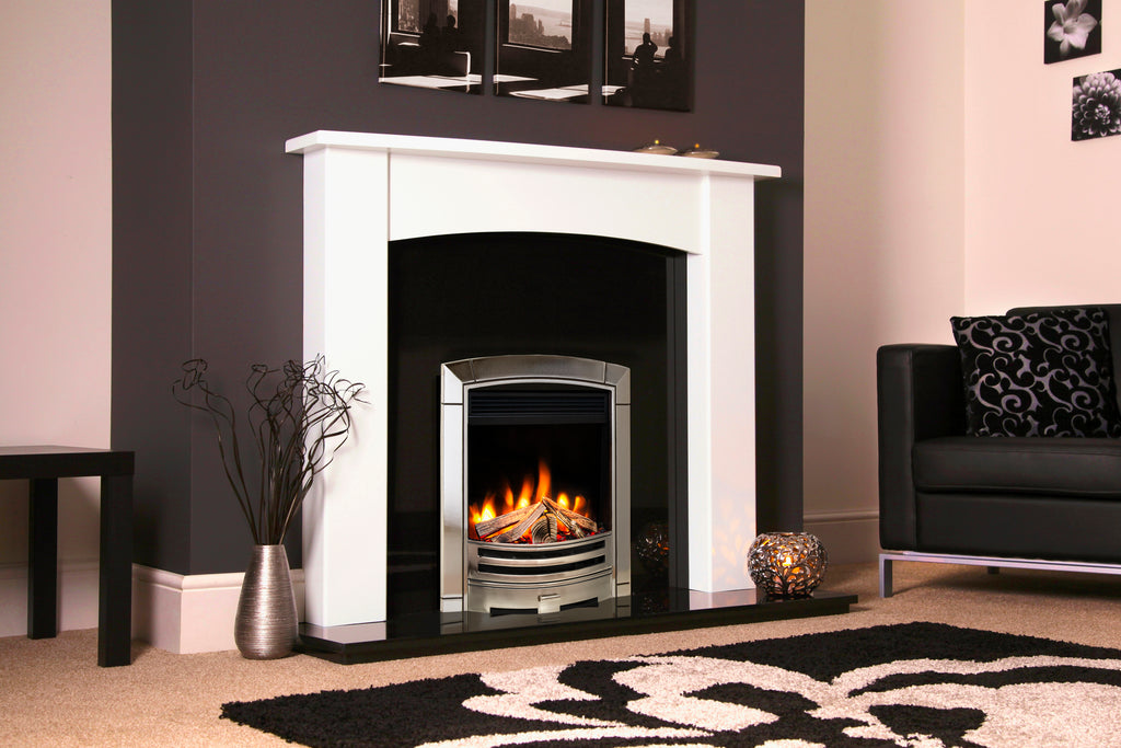 Celsi - Ultiflame Fires - VR Decadence Silver Hearth Mounted Electric Fire