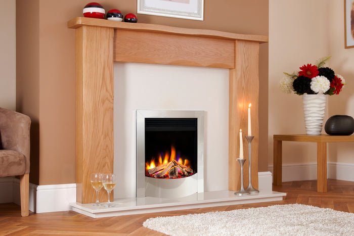 Celsi - Ultiflame Fires - VR Endura Silver Hearth Mounted Electric Fire