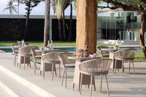 Skyline Design - Valetti - 8 Seat Outdoor Dining Set with Round Tivoli Bistro Tables