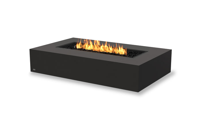 EcoSmart Fire Wharf 65 Gas Fire Pit Table Graphite