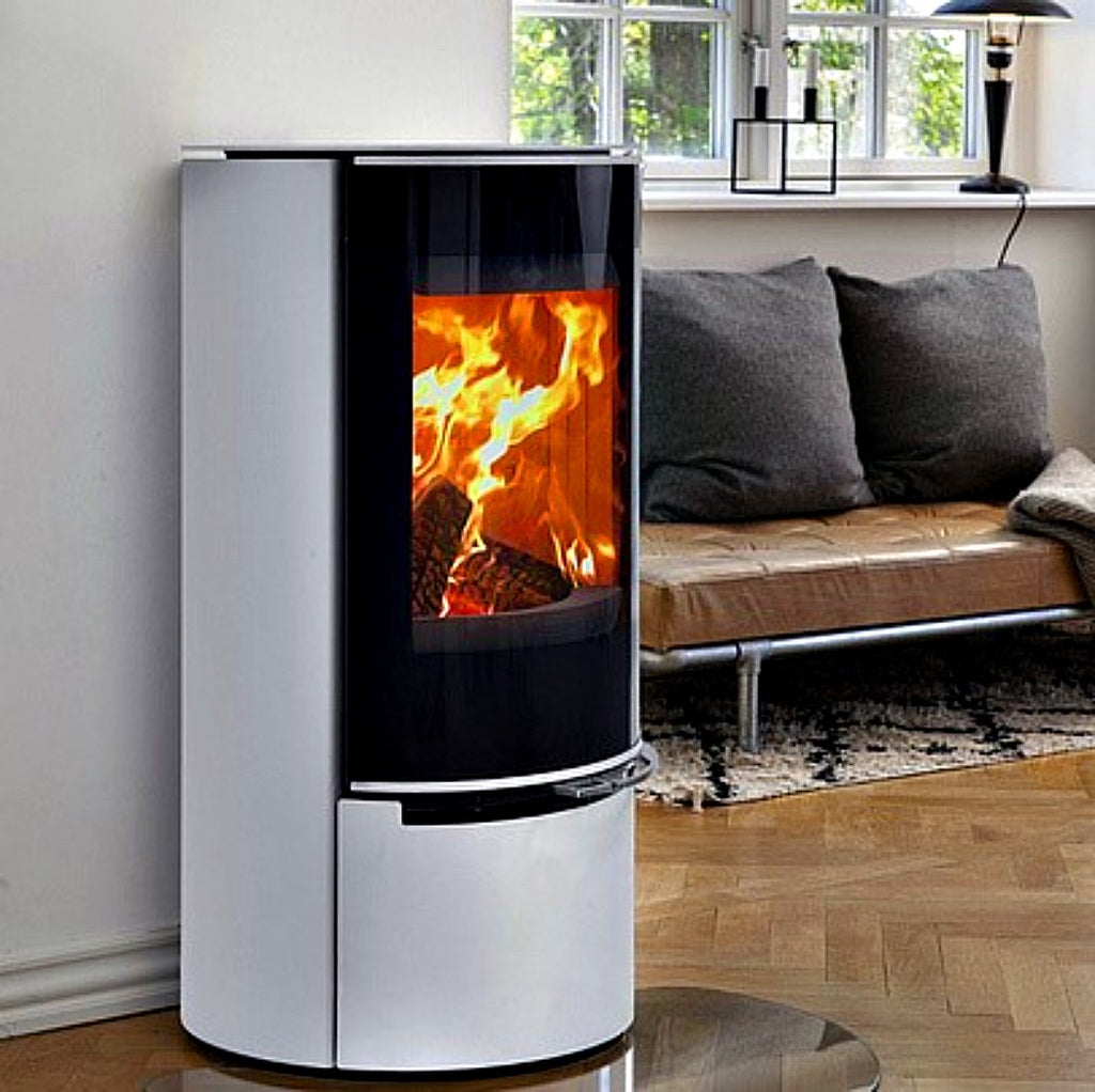 White Ceramic Aduro 17.1 Lux Wood Burning Stove