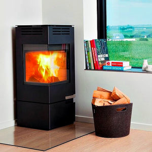 Aduro 12 Wood Burning Stove On Glass Hearth