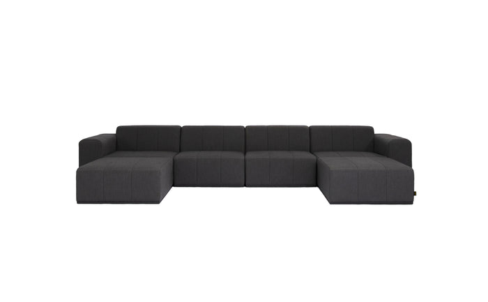 Blinde Design Connect Modular 6 U-Chaise Sectional Sooty