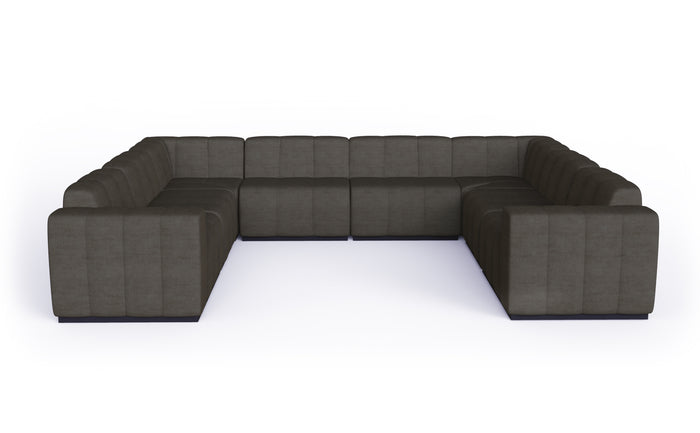 Blinde Design Modular 8 U-Sofa Sectional Flanelle