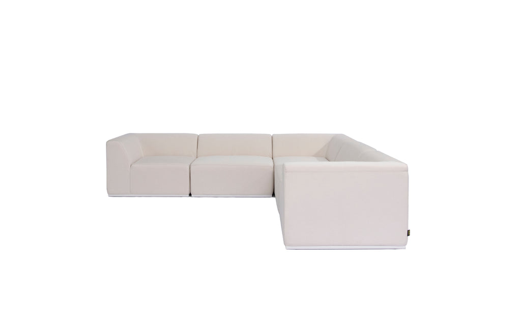 Blinde Design Relax Modular 5 L-Sectional Sofa Canvas