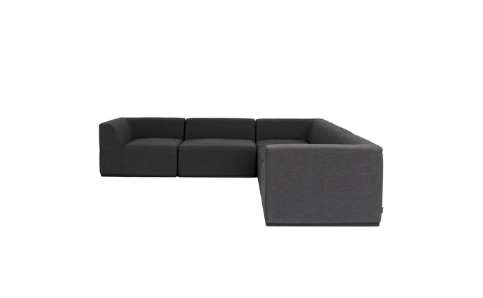 Blinde Design Relax Modular 5 L-Sectional Sofa Sooty