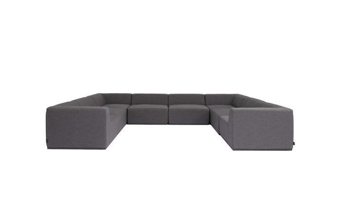 Blinde Design Relax Modular 8 U-Sofa Sectional Flanelle