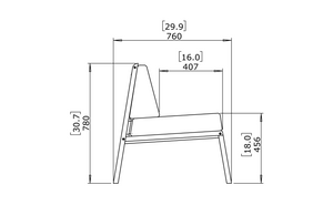 Blinde Design Sit D24 Dining Chair Flanelle