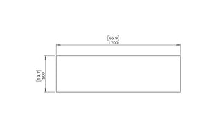 Blinde Design Bloc L3 Concrete Coffee Table Graphite