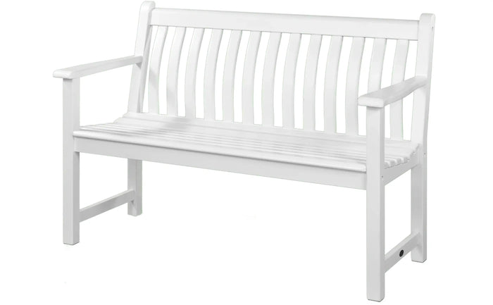 Alexander Rose - New England Broadfield White Acacia Bench Loveseat 4ft