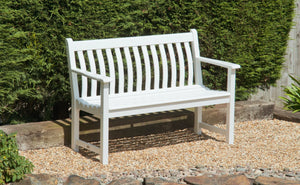 Alexander Rose - New England Broadfield White Acacia Bench Loveseat 4ft