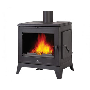 Bronpi - Derby 14 - 14.3kW Side Door Freestanding Wood Stove cutout on white background