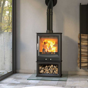 Henley Burnbright Eco Stove with attached log store