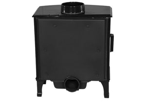 Carron - ECO Stove - 5kW Wood Stove (Multi-fuel Kit Option) - Black Enamel back view