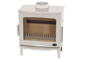 Carron - ECO Stove - 5kW Wood Stove (Multi-fuel Kit Option) - Cream Enamel