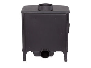 Carron - ECO Stove - 5kW Wood Stove (Multi-fuel Kit Option) - Matt Black back view