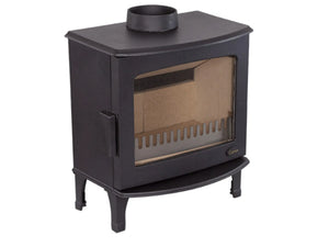 Carron - ECO Stove - 5kW Wood Stove (Multi-fuel Kit Option) - Matt Black empty firebox