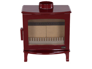 Carron - ECO Stove - 5kW Wood Stove (Multi-fuel Kit Option) - Red Enamel