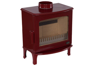 Carron - ECO Stove - 5kW Wood Stove (Multi-fuel Kit Option) - Red Enamel