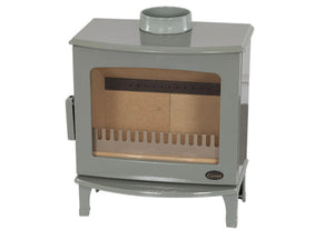 Carron - ECO Stove - 5kW Wood Stove (Multi-fuel Kit Option) - Sage Green Enamel