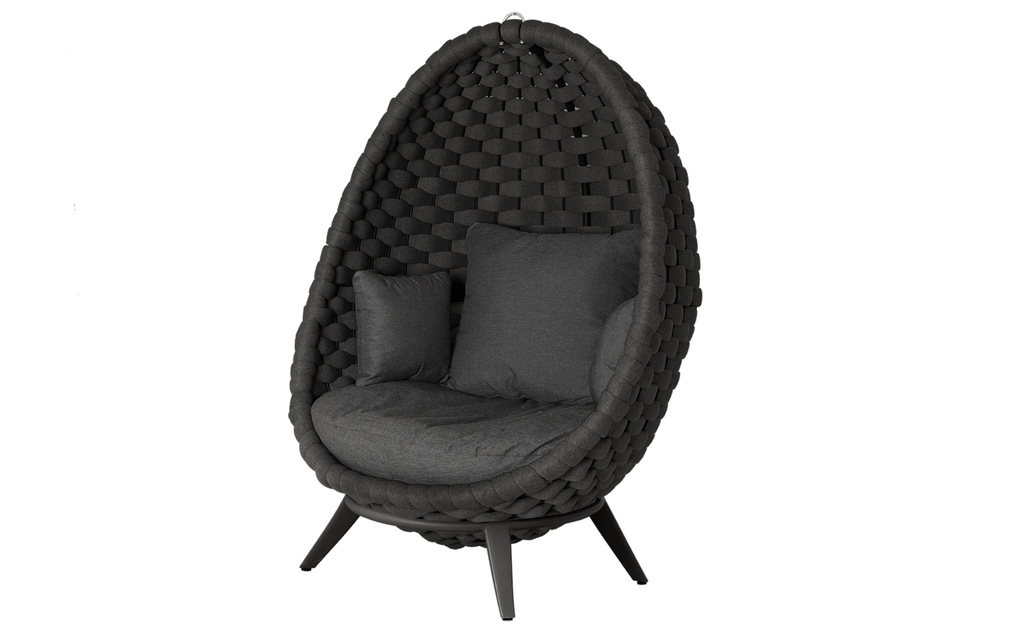 Alexander Rose - Cordial Luxe Dark Grey Lucy Chair with Base
