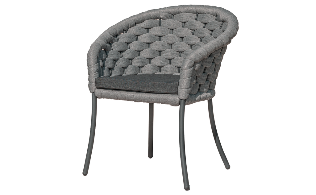 Alexander Rose - Cordial Luxe Light Grey Dining Armchair