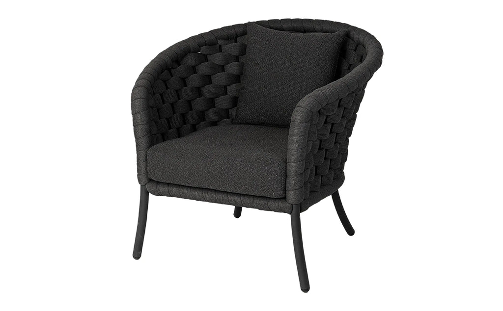 Alexander Rose - Cordial Luxe Dark Grey Lounge Armchair