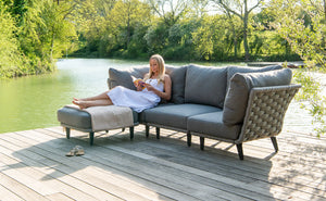 Alexander Rose - Cordial Luxe Light Grey Lounge Modular Sofa Corner Module