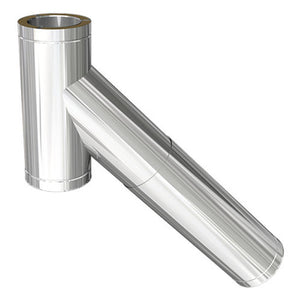 6” Insulated Twin Wall - Long Tees - Stainless Steel
