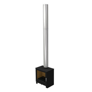 5”-6” Insulated Twin Wall - All-In-One Long Adjustable Starter Lengths With Built In 6" Adapter - Stainless Steel