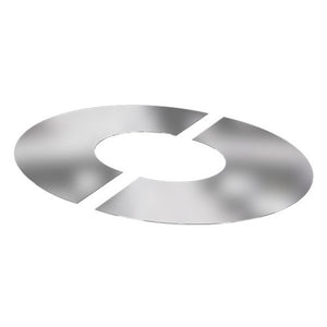 6” Insulated Twin Wall - 2 Part Round Finishing Plates - Stainless Steel